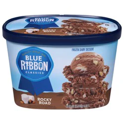 Blue Ribbon Classics Rocky Road Frozen Dessert, 48 fl oz