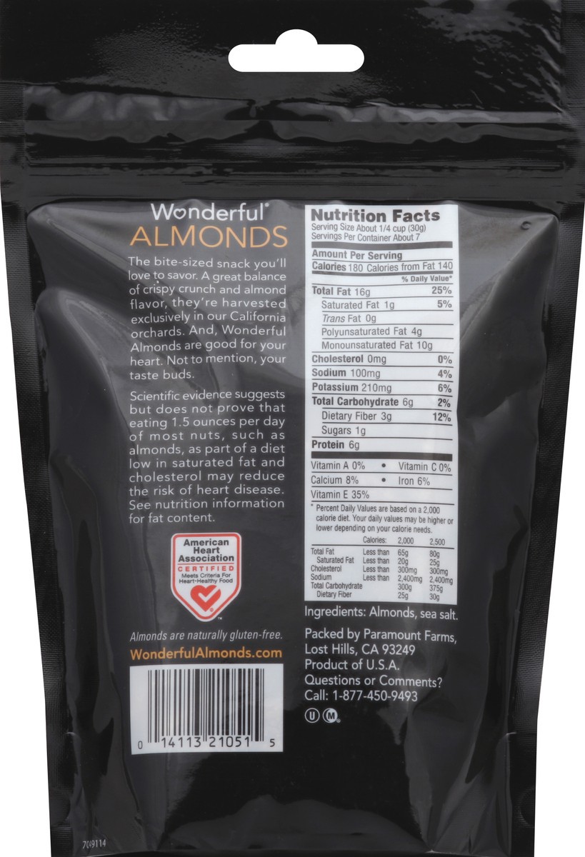 slide 3 of 3, Wonderful Almonds 7 oz, 7 oz