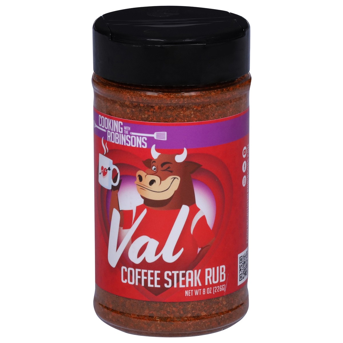 slide 12 of 12, Cooking with the Robinsons Coffee Steak Rub 8 oz, 8 oz