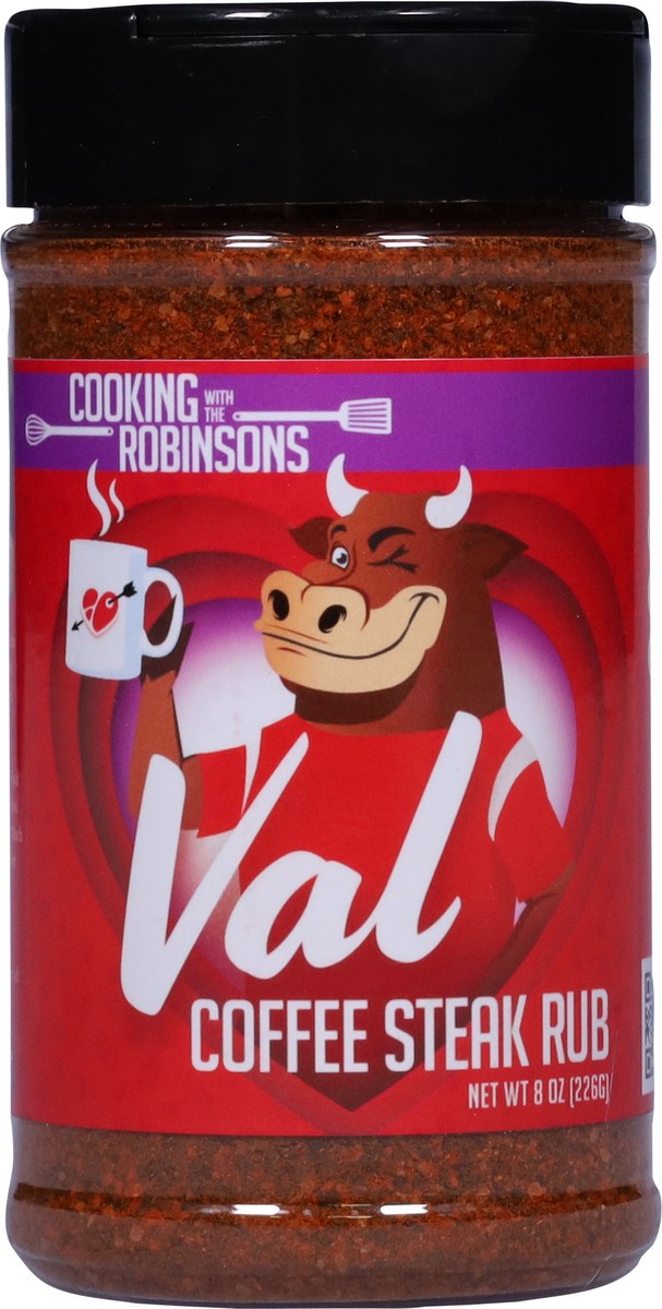 slide 11 of 12, Cooking with the Robinsons Coffee Steak Rub 8 oz, 8 oz