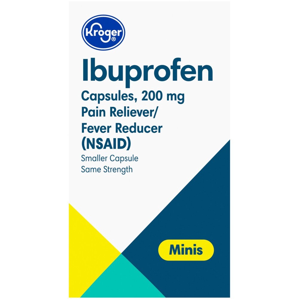 slide 3 of 3, Kroger Ibuprofen Pain Reliever & Fever Reducer Mini Softgels, 320 ct