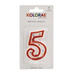 Kolorae Birthday Candle 5
