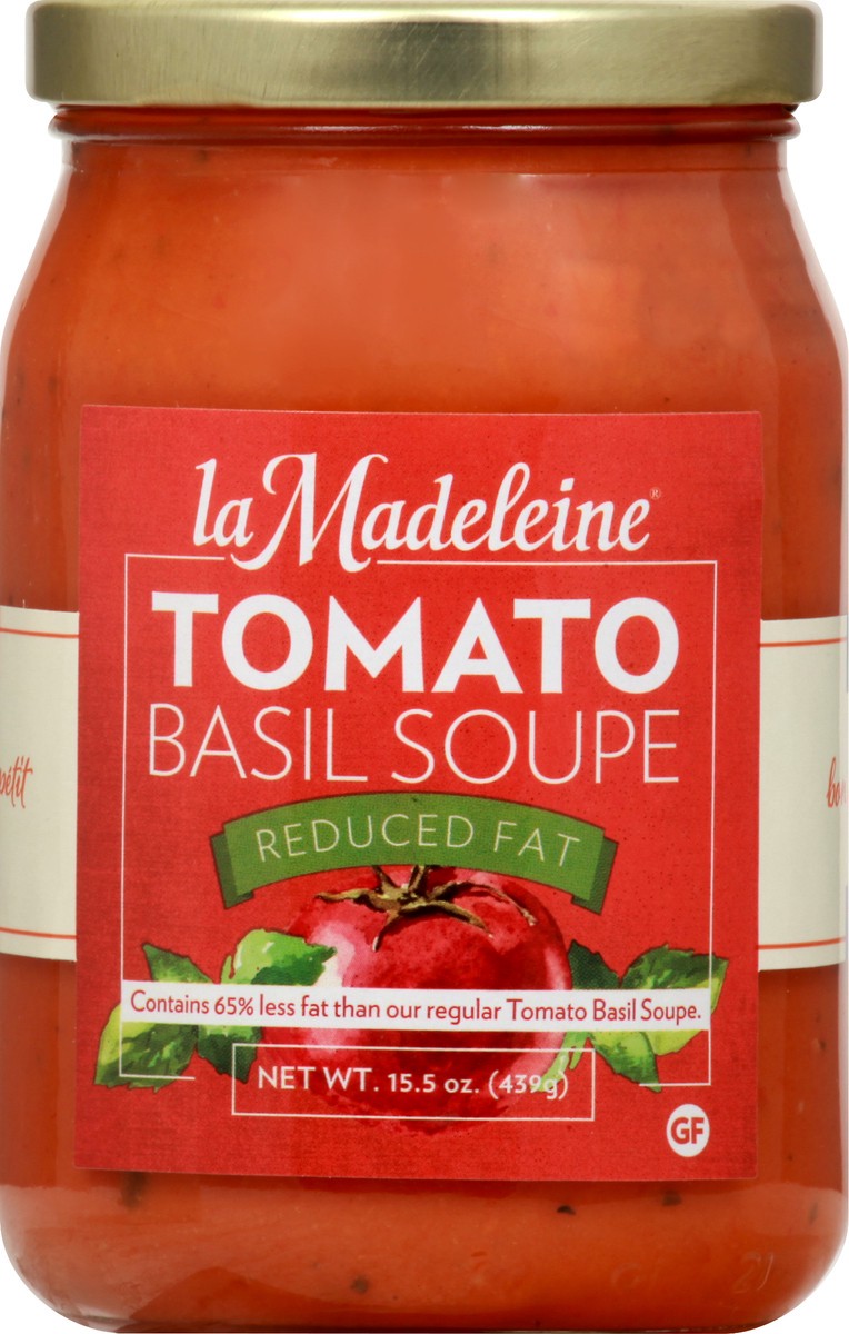 slide 4 of 13, La Madeleine Reduced Fat Tomato Basil Soupe 15.5 oz, 15.5 oz
