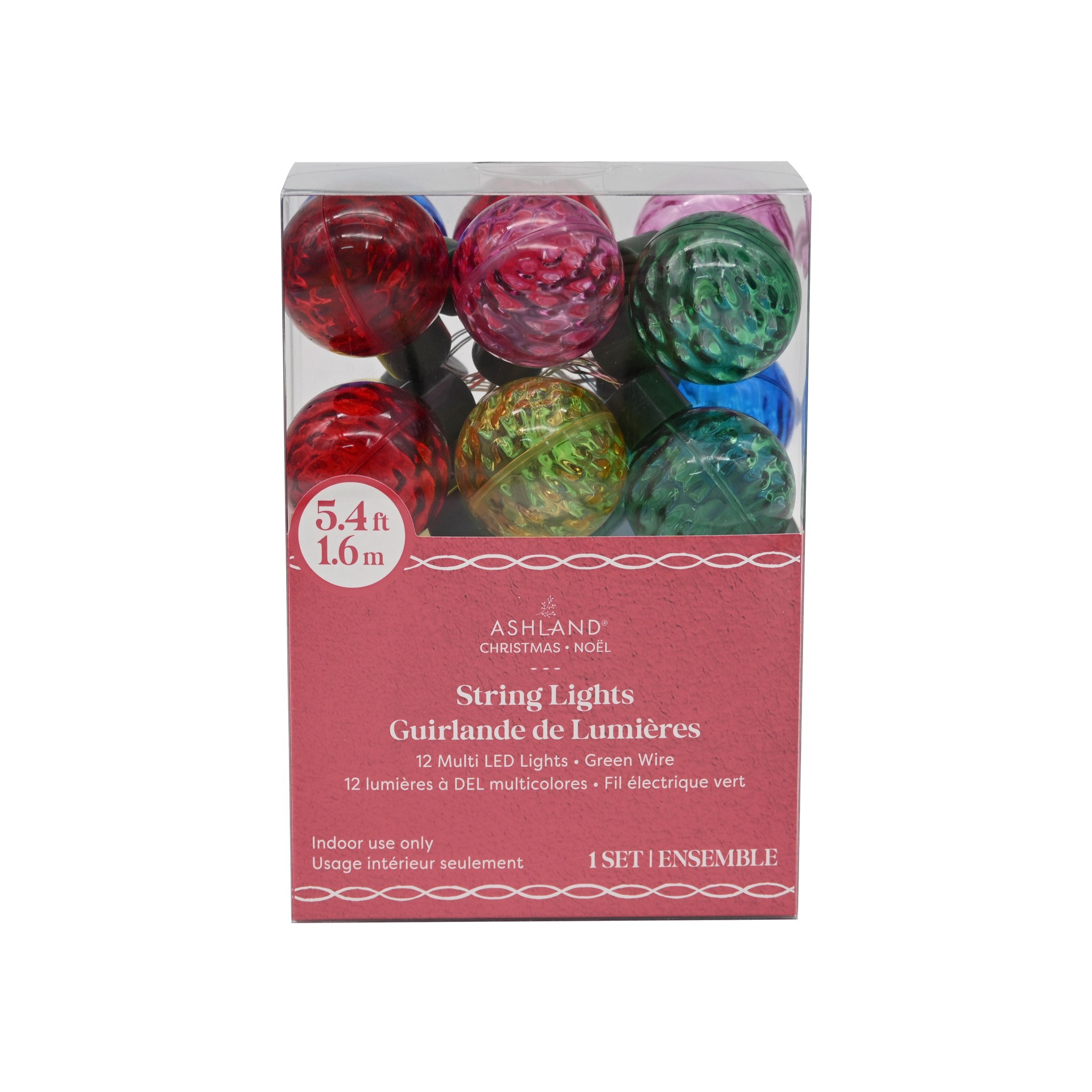slide 2 of 4, 12ct. Multicolor Led Round Ball String Lights By Ashland, 12 ct