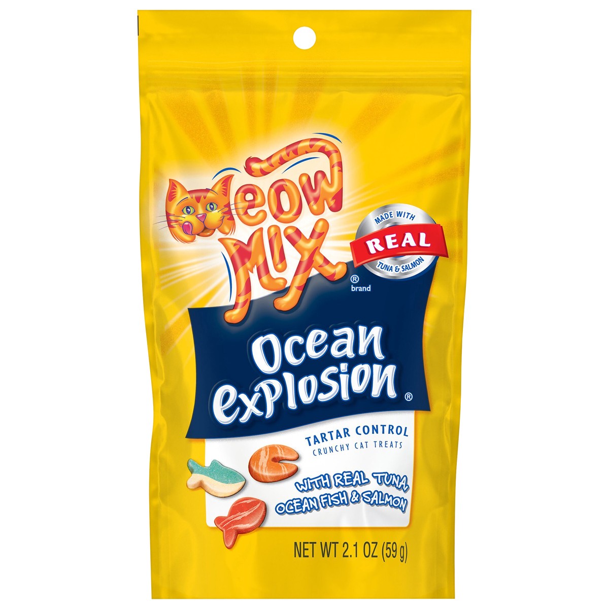 slide 10 of 13, Meow Mix Ocean Explosion Cat Treats, 2.1-Ounce, 2.1 oz