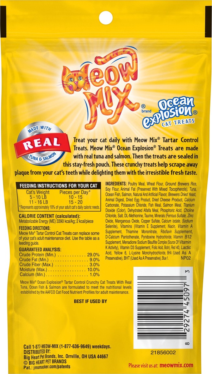 slide 11 of 13, Meow Mix Ocean Explosion Cat Treats, 2.1-Ounce, 2.1 oz