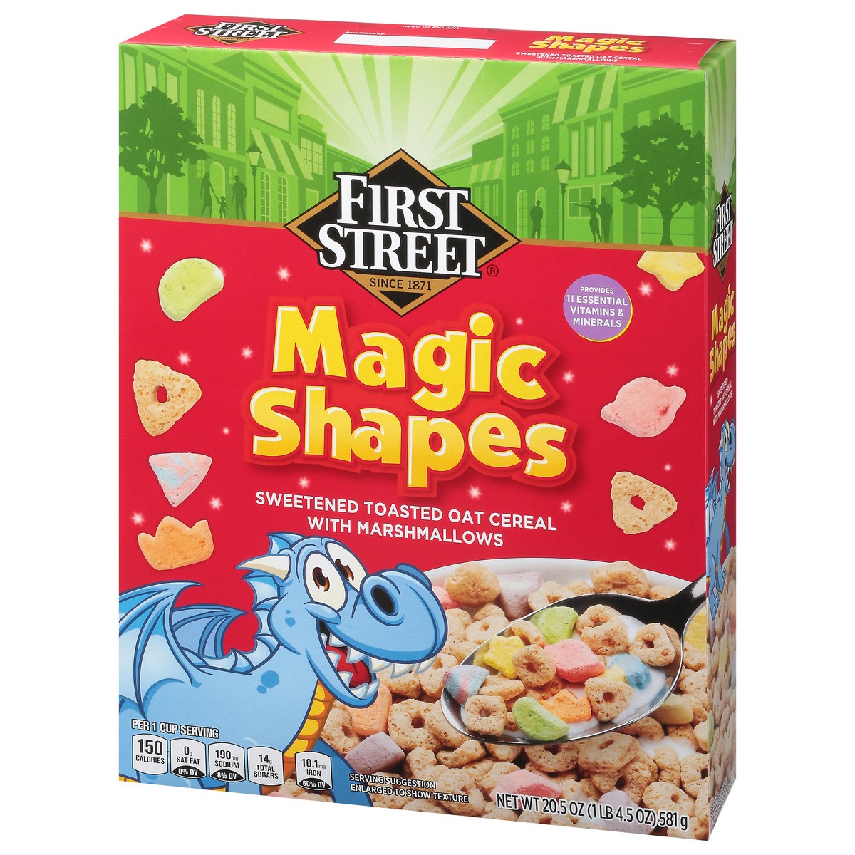 slide 2 of 4, First Street Magic Shapes Cereal, 20.5 oz