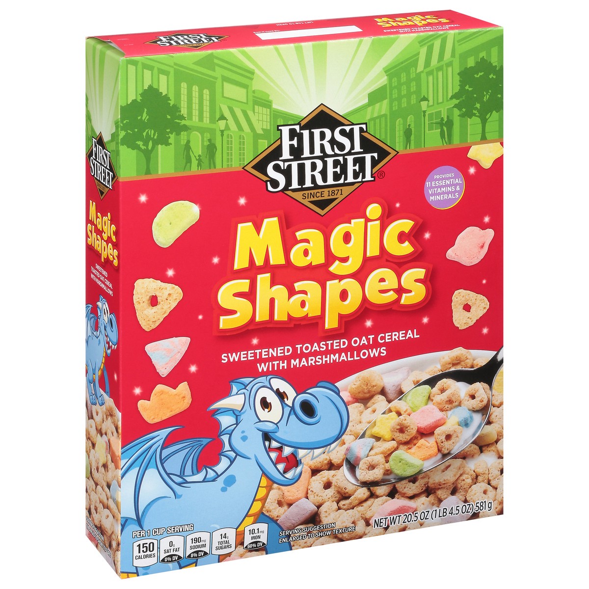slide 4 of 4, First Street Magic Shapes Cereal, 20.5 oz
