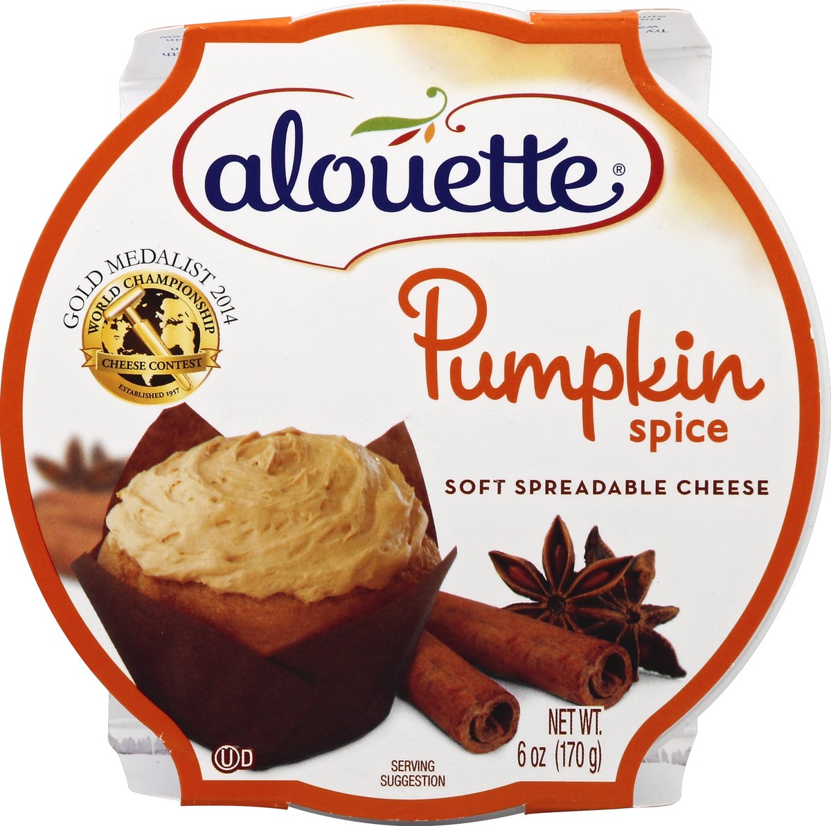 slide 2 of 3, Alouette Pumpkin Spice Spreadable Cheese, 6 oz