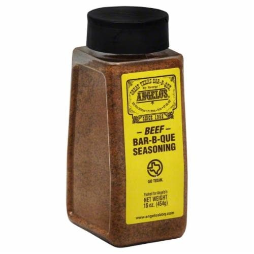 slide 1 of 1, Angelo's Bar-B-Que Beef Seasoning, 16 oz