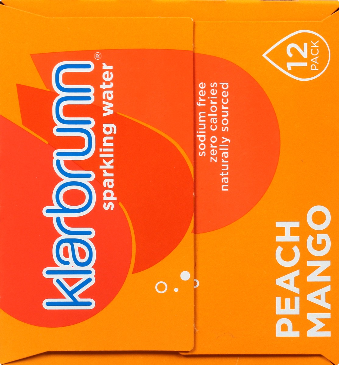 slide 9 of 9, Klarbrunn Peach Mango Naturally Sourced Sparkling Water - 12 ct; 12 fl oz, 12 ct; 12 fl oz