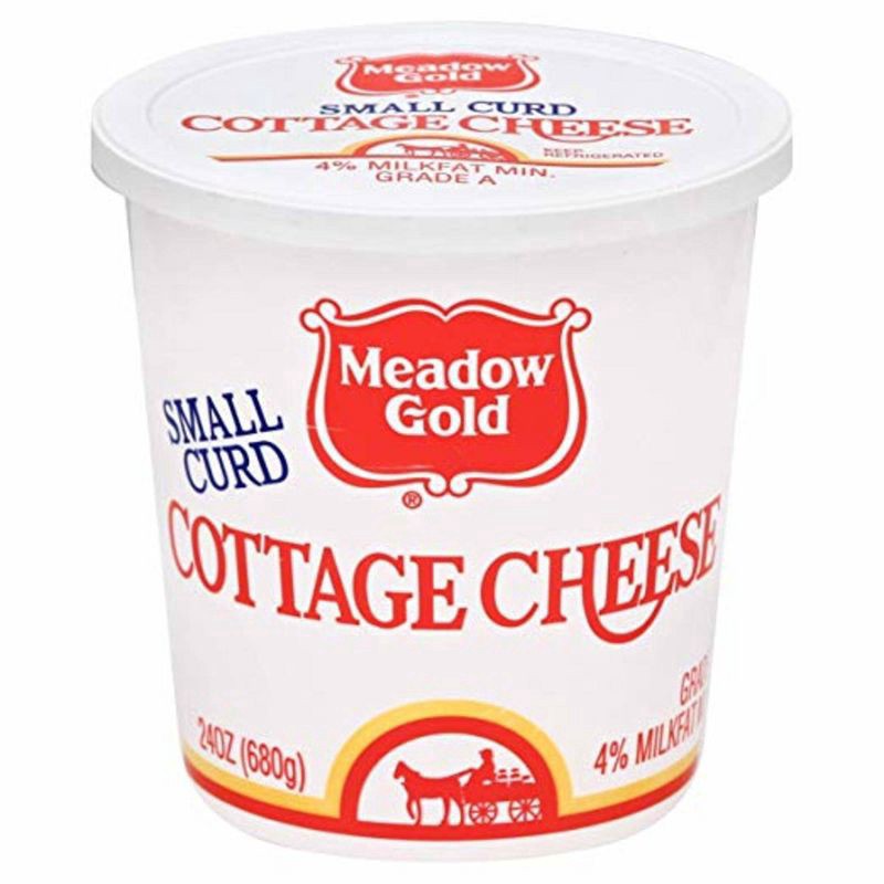 slide 1 of 3, Meadow Gold Small Curd Cottage Cheese, 24 oz