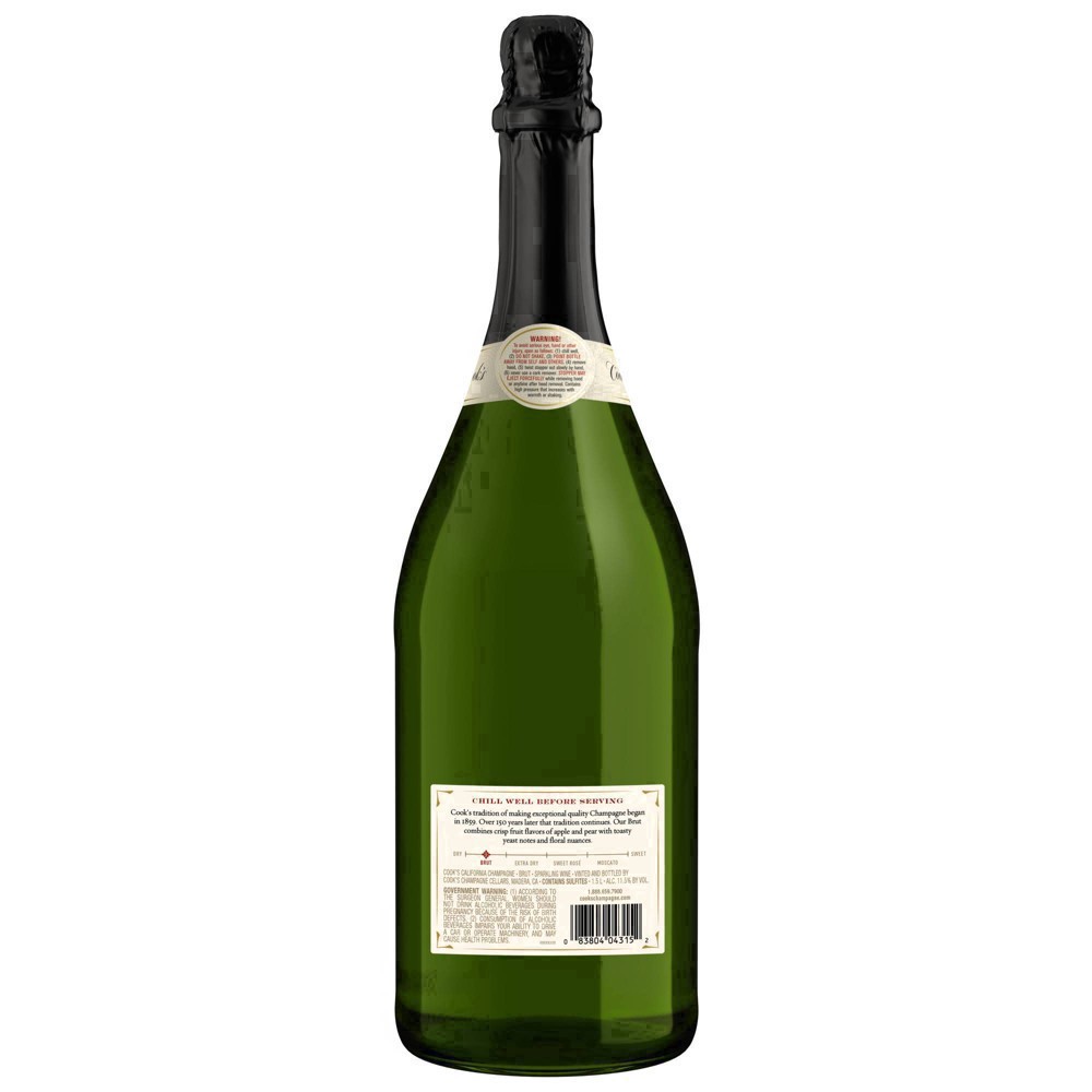 slide 31 of 40, Cook's California Champagne Brut White Sparkling Wine, 1.5 liter