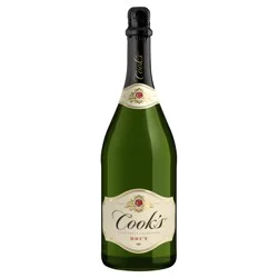 Cook's California Champagne Brut White Sparkling Wine, 1.5L Bottle