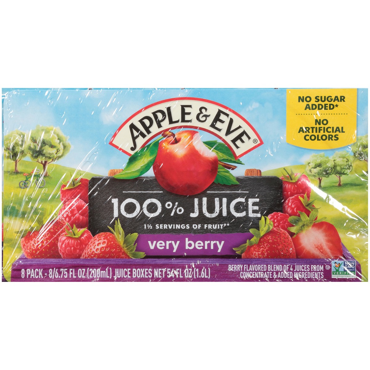 slide 7 of 11, Apple & Eve Very Berry 100% Juice Aseptic Packs - 8 ct, 54 fl oz