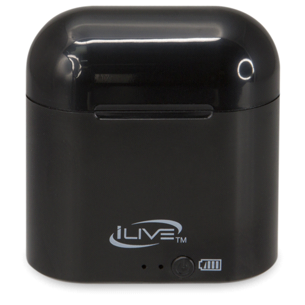 slide 1 of 1, iLive Truly Black Wire-Free Earbuds with Charging Case, 1 ct