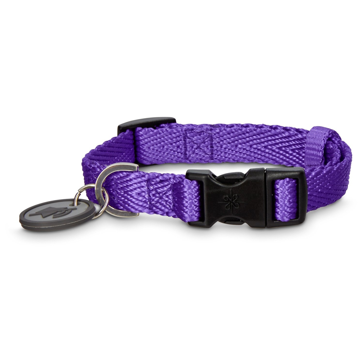 slide 1 of 1, Good2Go Adjustable Purple Nylon Dog Collar, MED