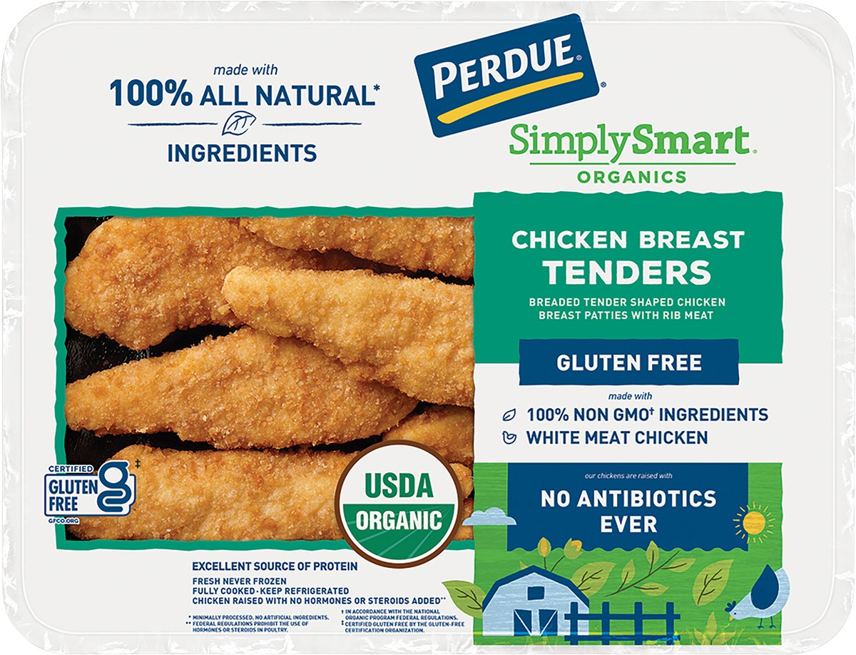 slide 5 of 8, Perdue Simply Smart Organics Chicken Breast Tenders 11.2 oz, 11.2 oz