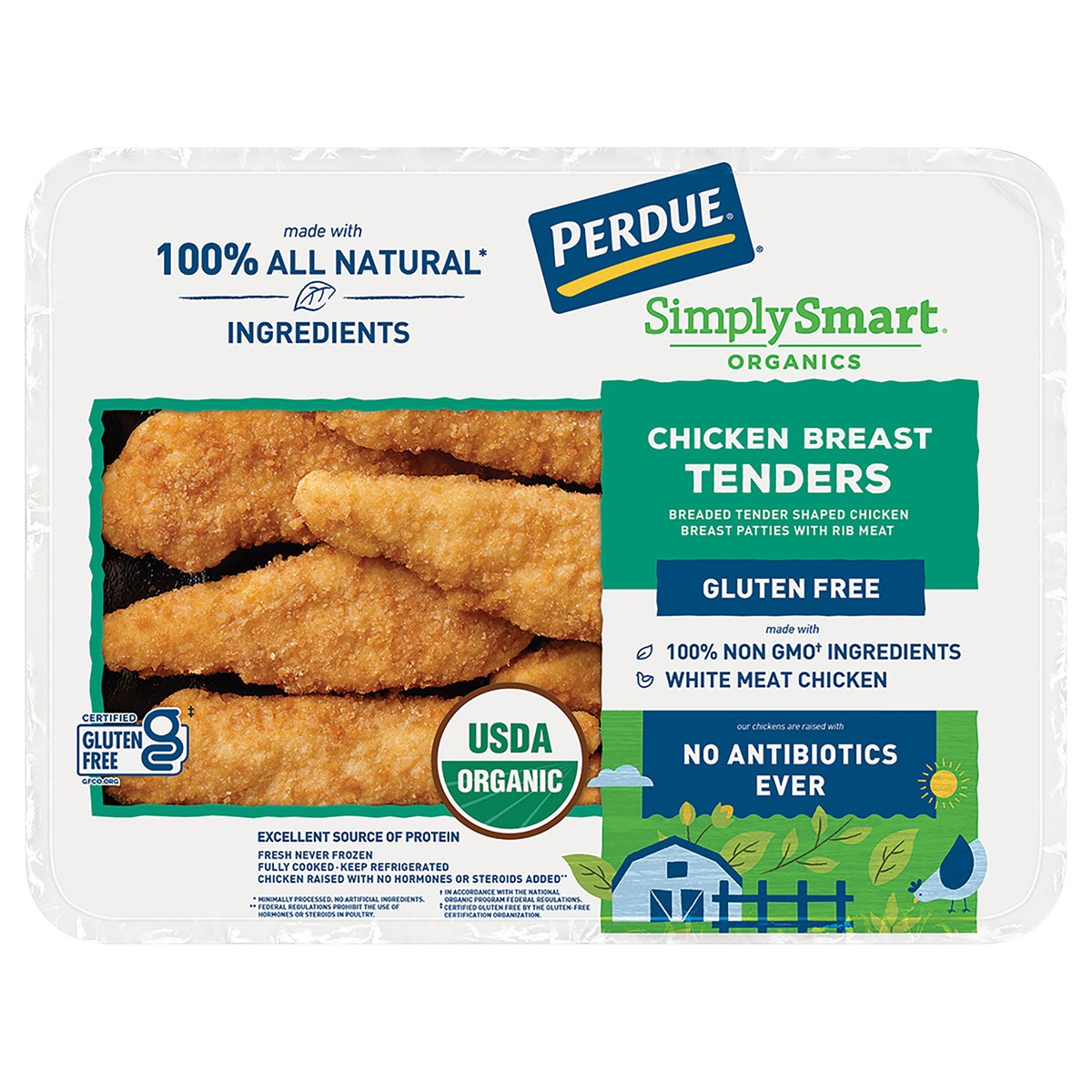 slide 7 of 8, Perdue Simply Smart Organics Chicken Breast Tenders 11.2 oz, 11.2 oz