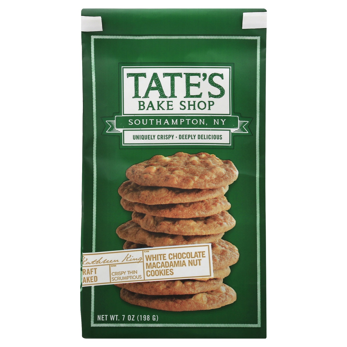 slide 1 of 1, Tate's Bake Shop White Chocolate Macadamia Nut Cookies - 7oz, 7 oz