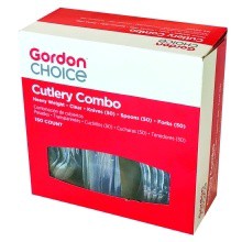slide 1 of 1, GFS Clear Heavyweight Cutlery Combo, 150 ct