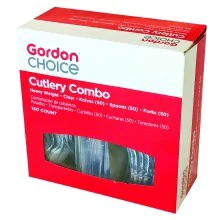 GFS Clear Heavyweight Cutlery Combo