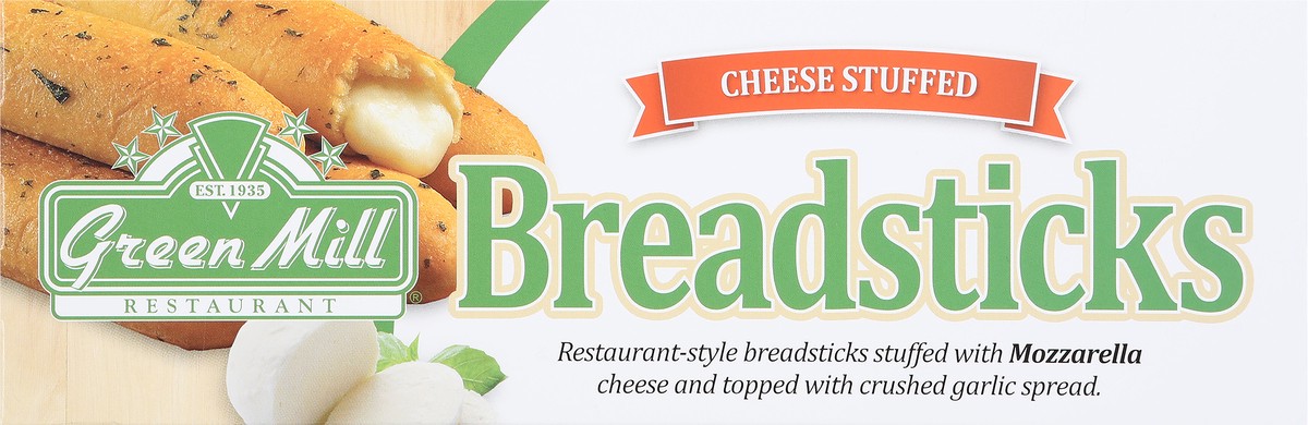 slide 9 of 9, Green Mill Cheese Stuffed Breadsticks,