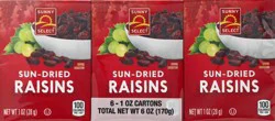 Sunny Select Sun-Dried Raisins 6 ea
