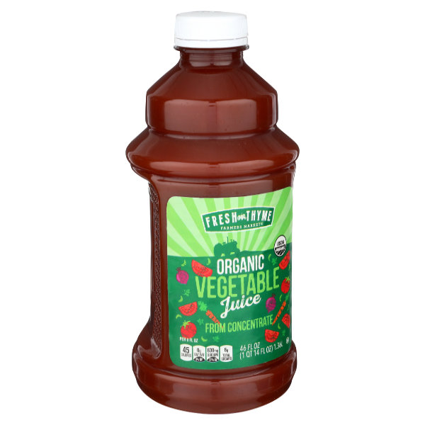 slide 1 of 1, Fresh Thyme Organic Vegetable Juice - 46 fl oz, 1 ct