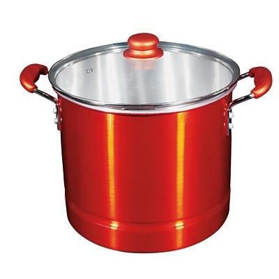slide 1 of 1, chefstyle Red Metallic 12 QT Tamale Steamer with Insert, 1 ct
