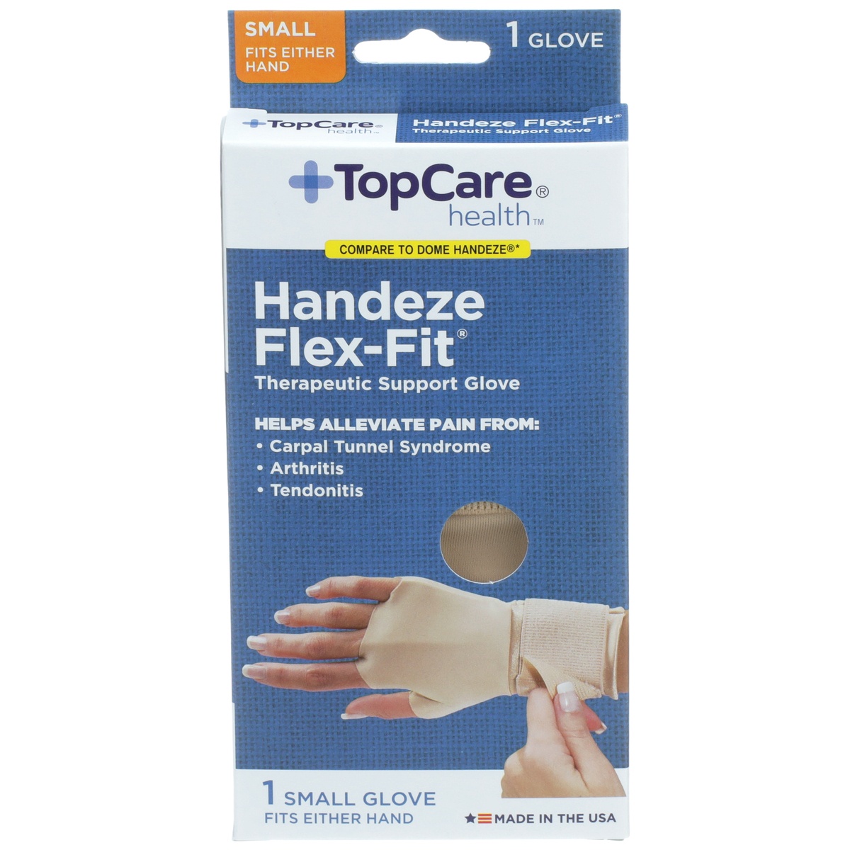 slide 1 of 1, TopCare Therapeutic Support Glove Small, 1 ct