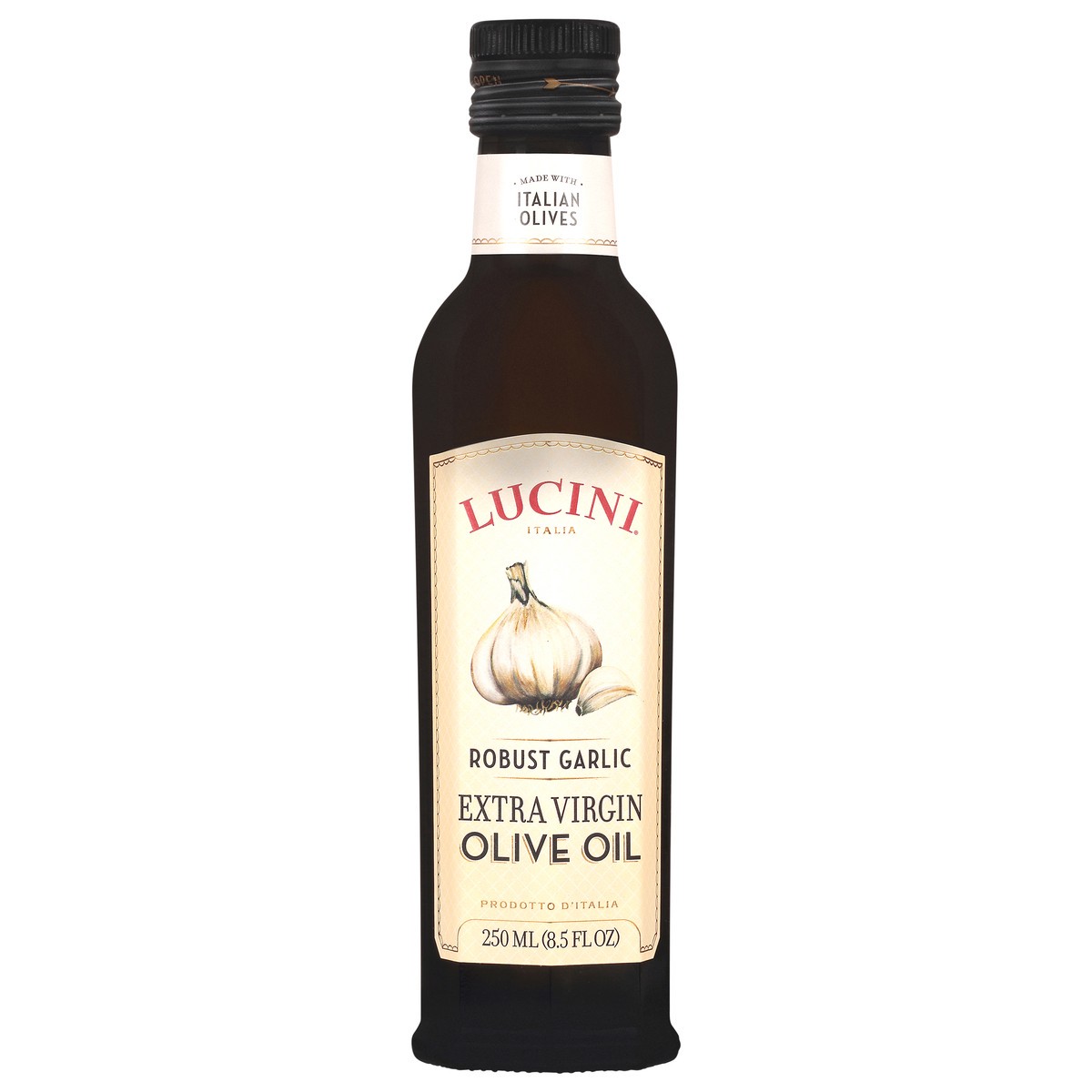 slide 14 of 14, Lucini Extra Virgin Olive Oil W/ Garlic, 8.5 fl oz