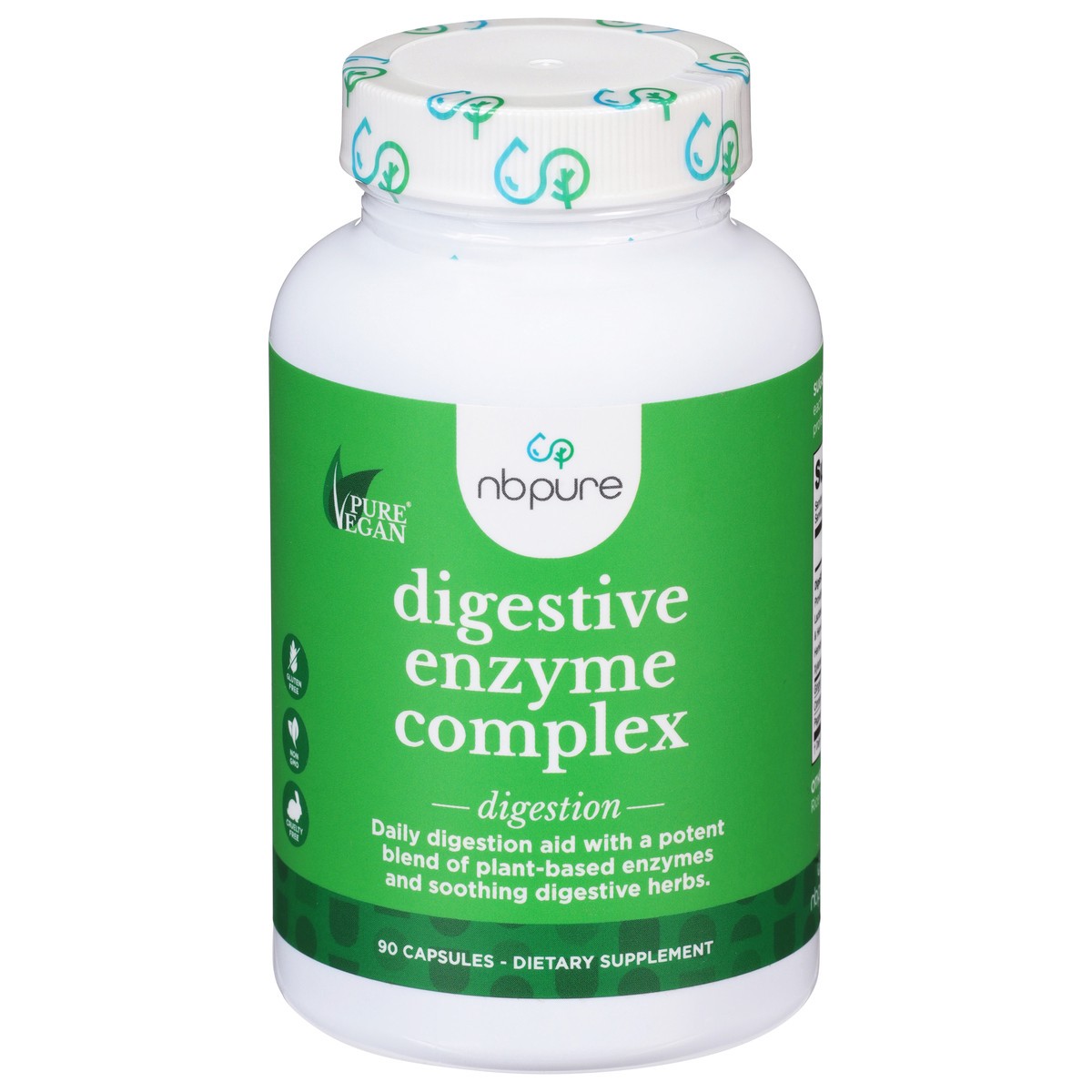slide 1 of 14, NBPure Digestion Digestive Enzyme Complex 90 Capsules, 90 ct