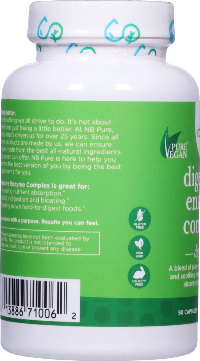 slide 14 of 14, NBPure Digestion Digestive Enzyme Complex 90 Capsules, 90 ct