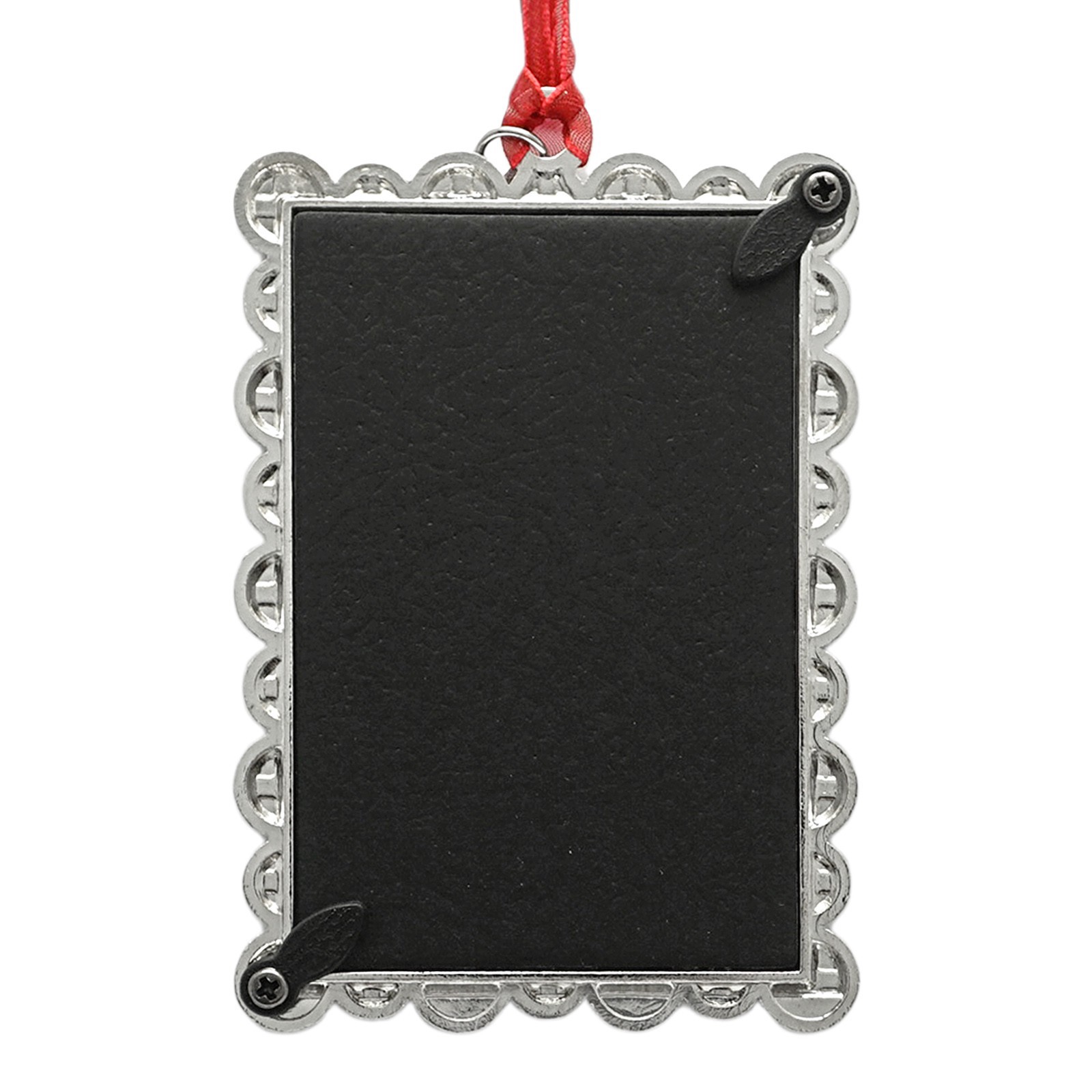 slide 2 of 3, 2" X 3" Silver & Red Jeweled Metal Ornament Frame By Studio Decor, 2 in x 3 in