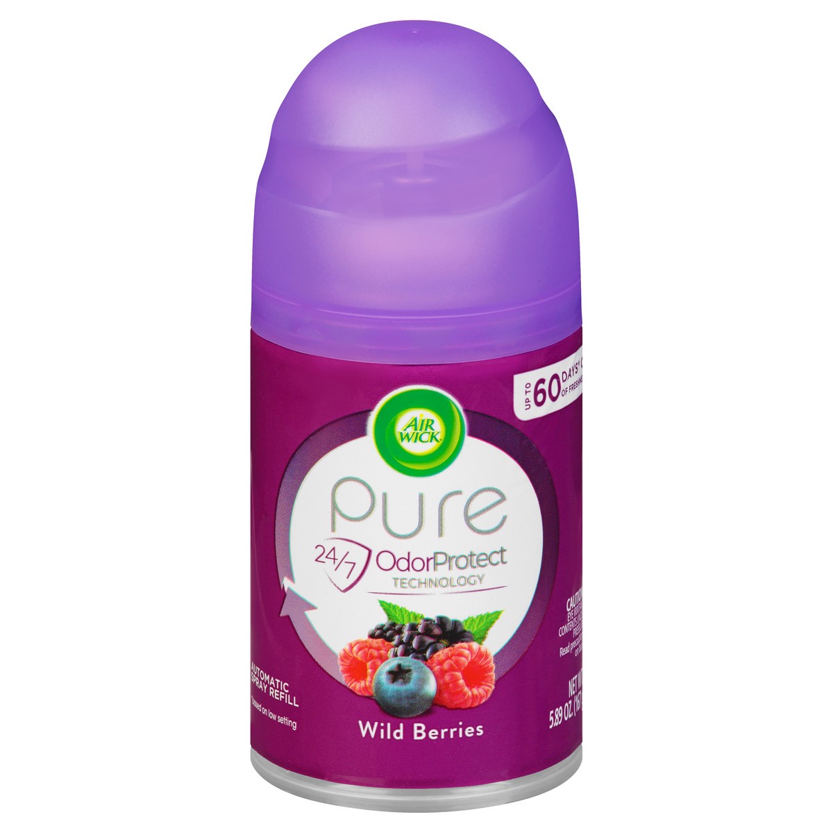 slide 1 of 9, Air Wick Pure Wild Berries Automatic Spray Refill 5.89 oz, 6.17 oz
