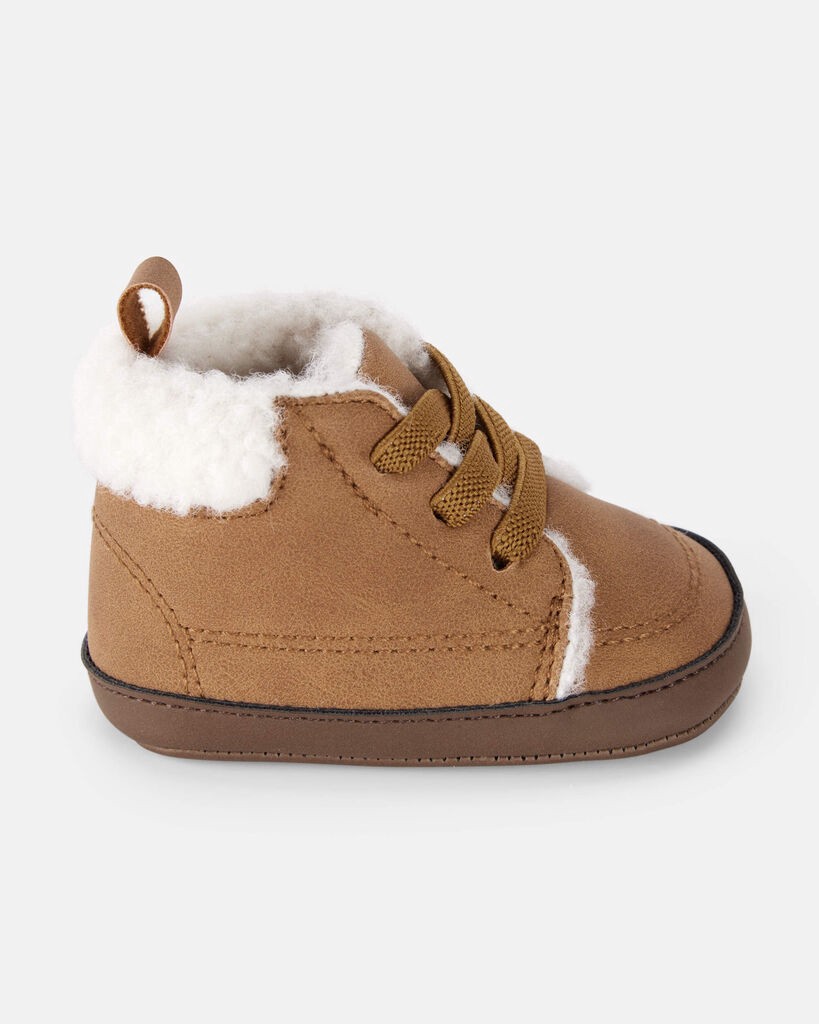 slide 6 of 6, Carter's Baby Boy Sherpa Lined Boots - Brown Brown 1, 1 ct