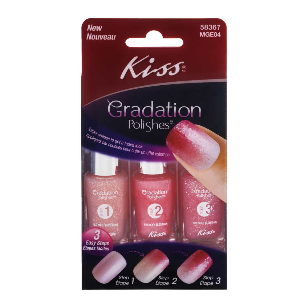 slide 1 of 1, Kiss Gradation Polishes, Freeze Frame, 1 ct