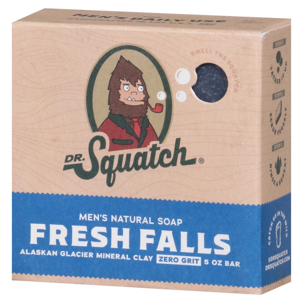 slide 5 of 9, Dr. Squatch Men's Natural Fresh Falls Soap 5 oz, 5 oz