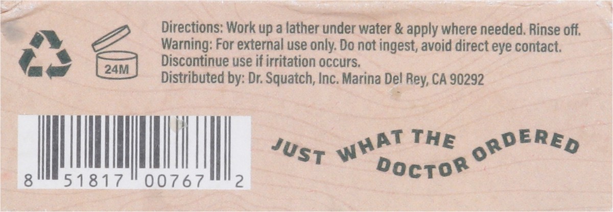 slide 2 of 9, Dr. Squatch Men's Natural Fresh Falls Soap 5 oz, 5 oz