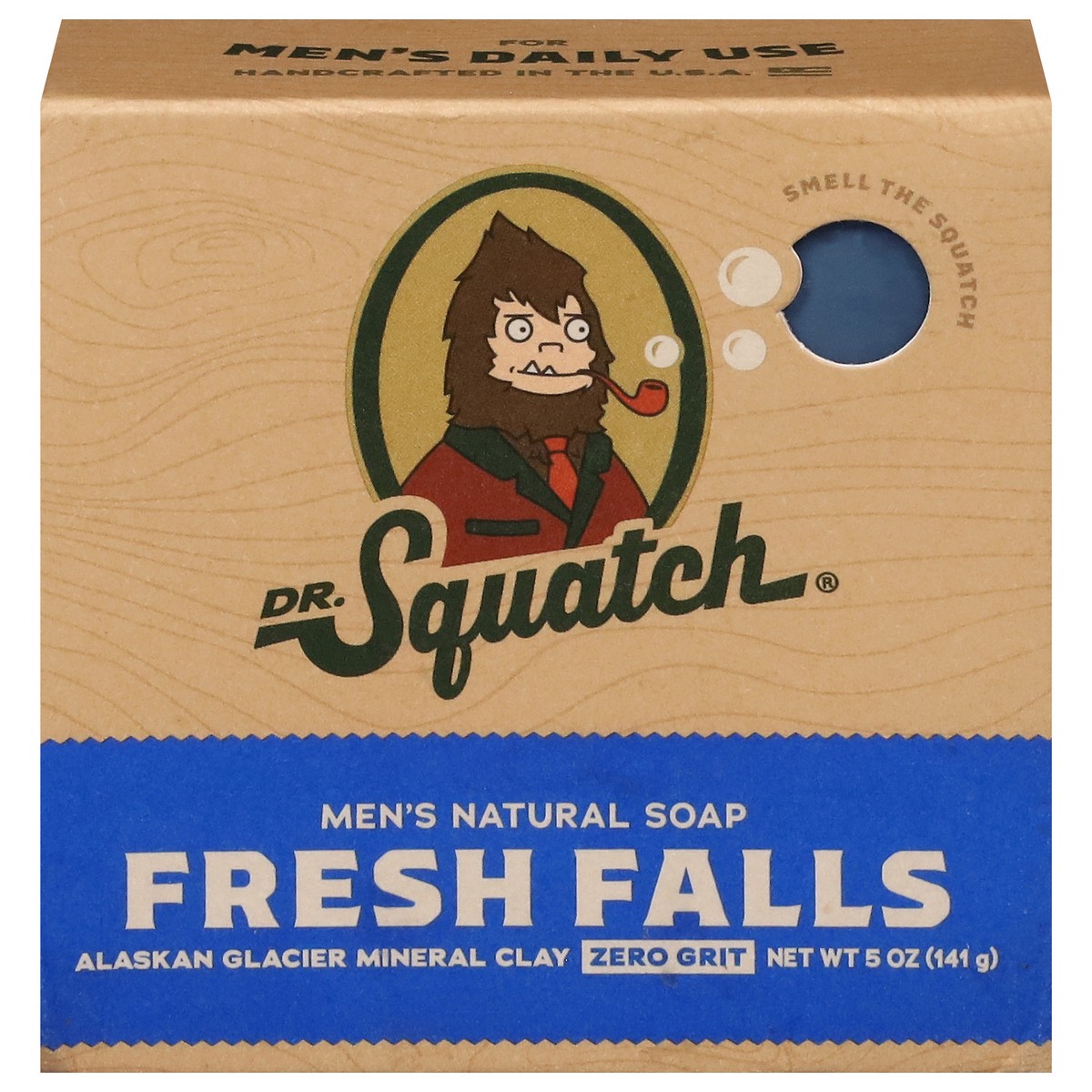 slide 1 of 9, Dr. Squatch Men's Natural Fresh Falls Soap 5 oz, 5 oz