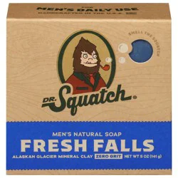 Dr. Squatch Zero Grit Men's Natural Fresh Falls Soap 5 oz