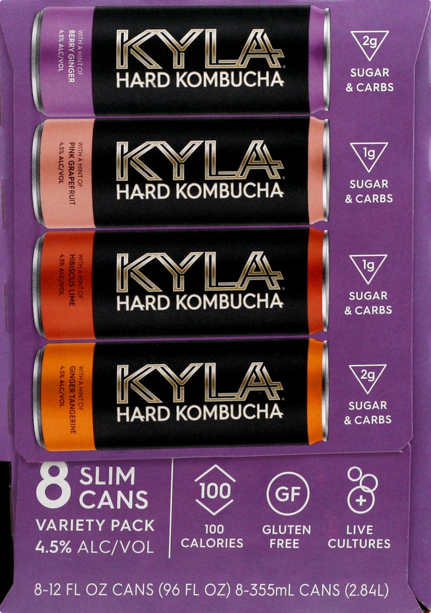 slide 9 of 9, Kyla Variety Pack Hard Kombucha 8 ea, 8 ct; 12 oz