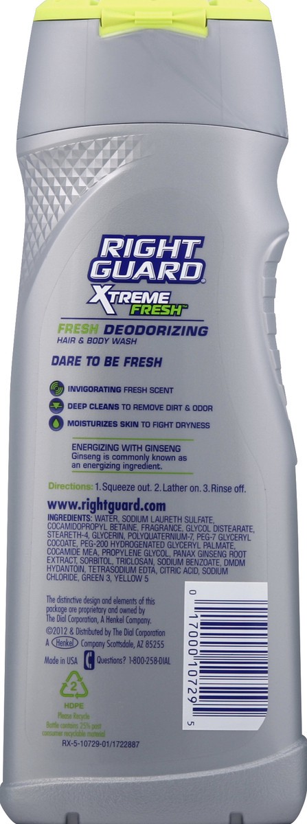 slide 2 of 3, Right Guard Hair & Body Wash 16 oz, 16 oz