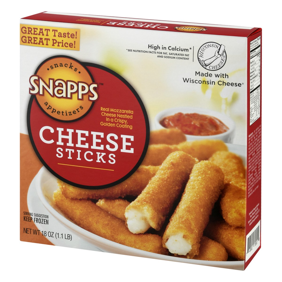 slide 3 of 13, Snapps Cheese Sticks 18 oz, 18 oz