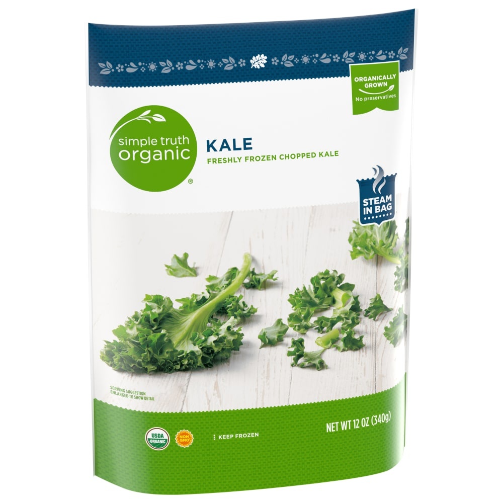 slide 1 of 2, Simple Truth Organic Frozen Chopped Kale, 12 oz