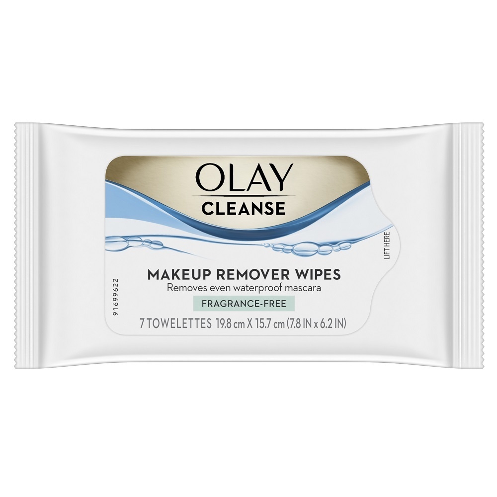 slide 1 of 3, Olay Makeup Remover Wet Cloths, 7 ct