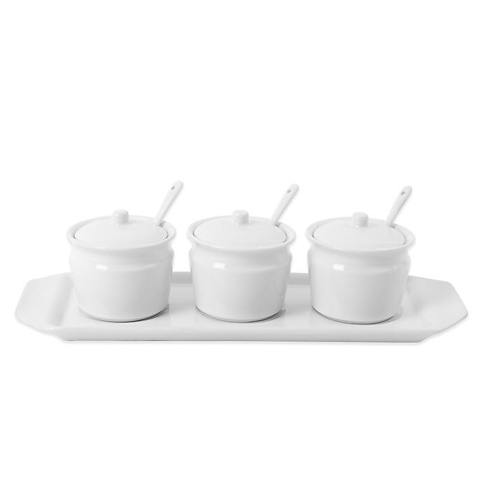 slide 1 of 2, Everyday White by Fitz and Floyd Condiment Set, 10 ct