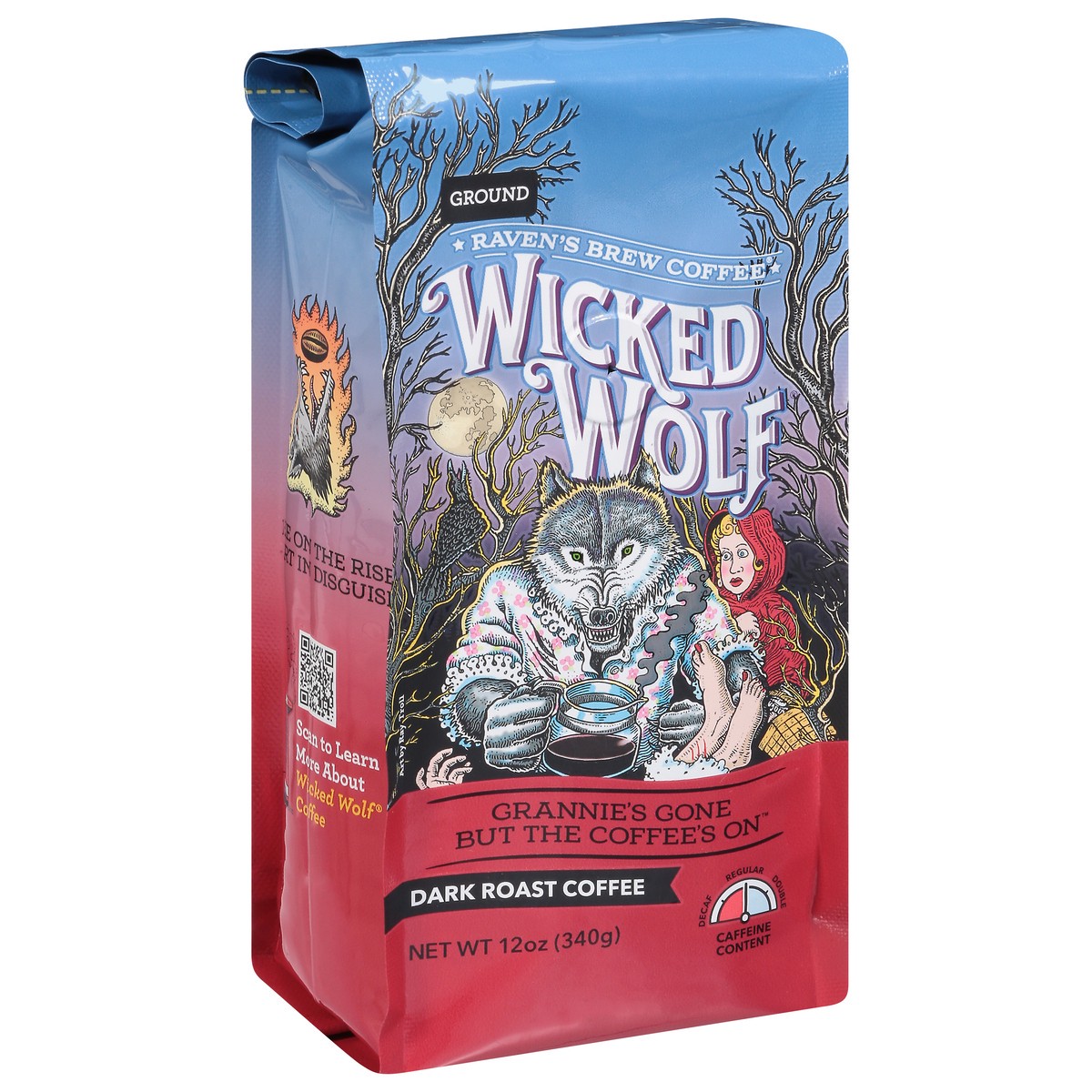 slide 7 of 9, Raven's Brew Coffee Wicked Wolf Dark Roast Coffee Ground - 12 oz, 12 oz