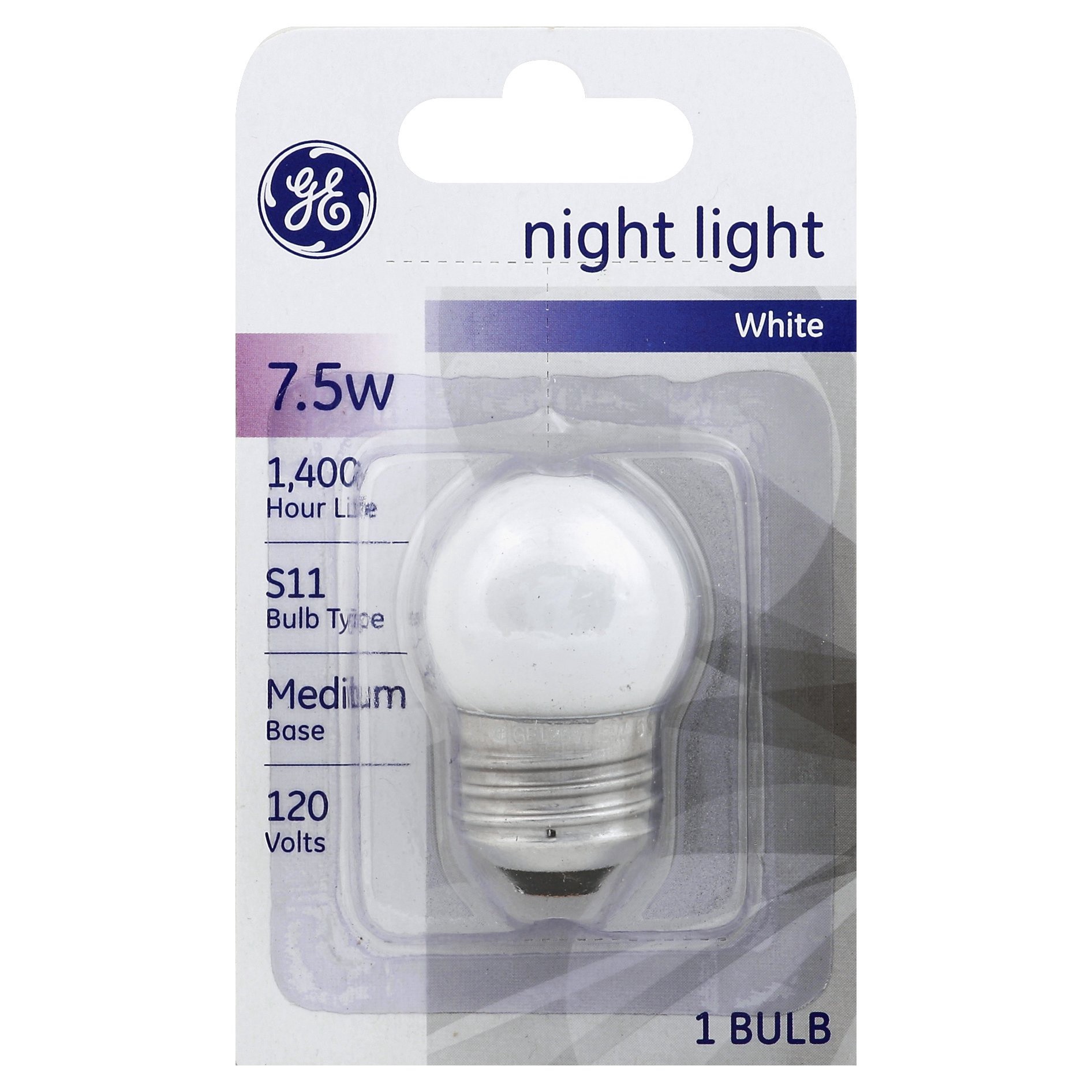 slide 1 of 1, GE 7.5W Night Light Bulbs, 1 ct
